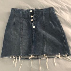 Denim mini skirt